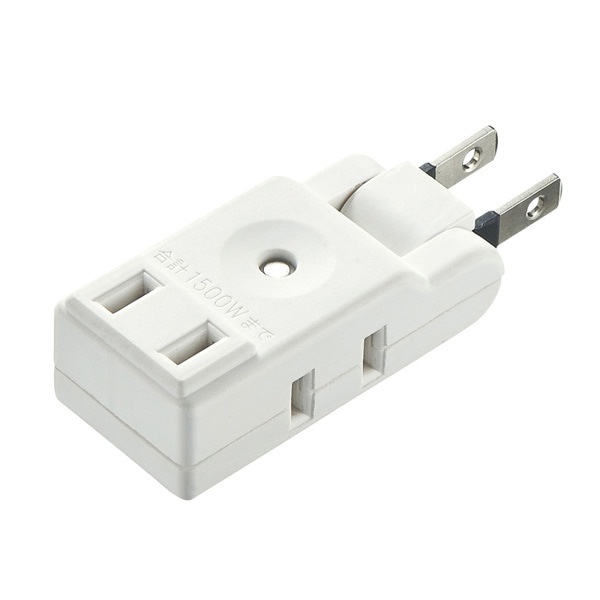 サンワサプライ スイングミニタップ 2P 3個口 ホワイト TAP-AC9W 1個（ご注文単位1個）【直送品】