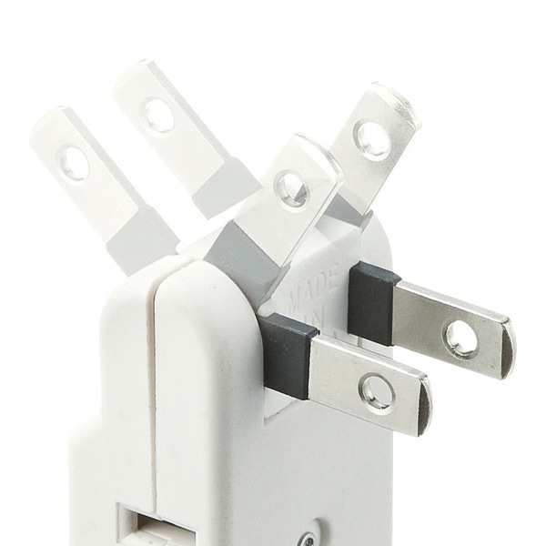 サンワサプライ スイングミニタップ 2P 3個口 ホワイト TAP-AC9W 1個（ご注文単位1個）【直送品】