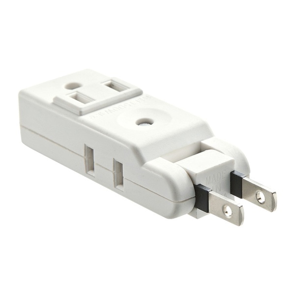 サンワサプライ スイングミニタップ 2P 4個口 ホワイト TAP-AC10W 1個（ご注文単位1個）【直送品】