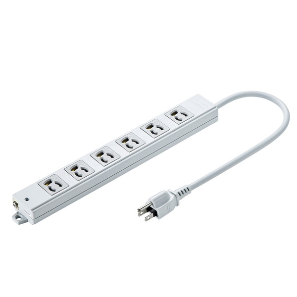 サンワサプライ 工事物件タップ 3P 6個口 0.3m TAP-K6-03 1個（ご注文単位1個）【直送品】