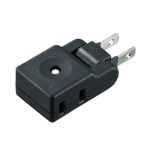 サンワサプライ スイングミニタップ 2P 2個口 ブラック TAP-AC8BK 1個（ご注文単位1個）【直送品】