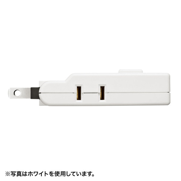 サンワサプライ スイングミニタップ 2P 4個口 ブラック TAP-AC10BK 1個(ご注文単位1個)【直送品】