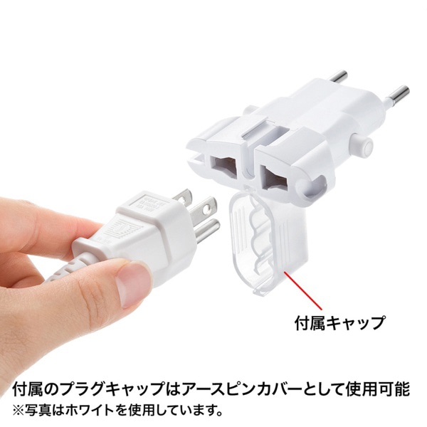 サンワサプライ 海外電源変換アダプタ ブラック TR-AD4BK 1個（ご注文単位1個）【直送品】