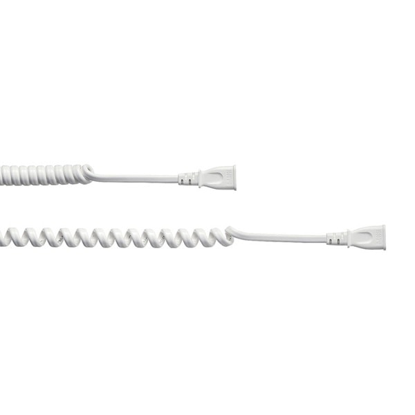 サンワサプライ カール電源延長コード 1~2m TAP-EXC2 1個(ご注文単位1個)【直送品】