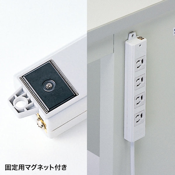 サンワサプライ 工事物件タップ 3P 4個口 10m TAP-K4-10 1個（ご注文単位1個）【直送品】