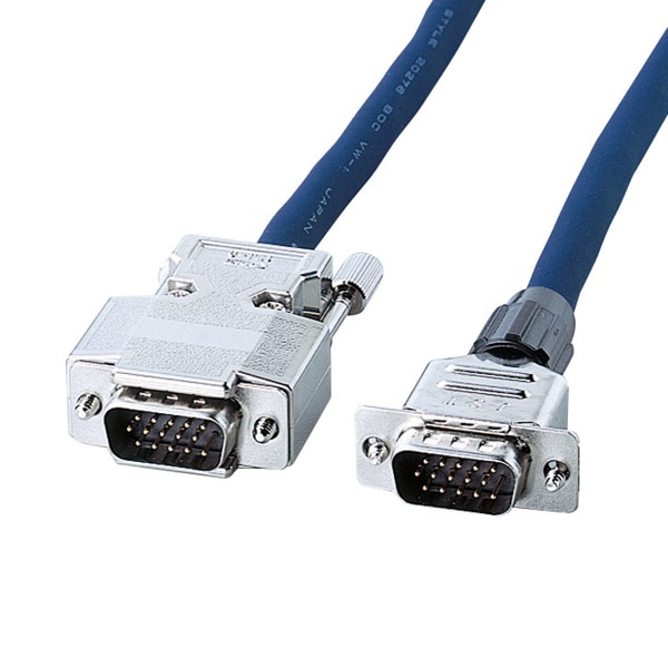 サンワサプライ ディスプレイケーブル 複合同軸 アナログRGB 5m KB-CHD155N 1個（ご注文単位1個）【直送品】