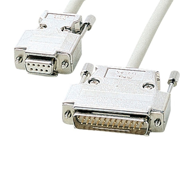 サンワサプライ RS-232Cケーブル TA・モデム用 10m KRS-3110FN 1個（ご注文単位1個）【直送品】