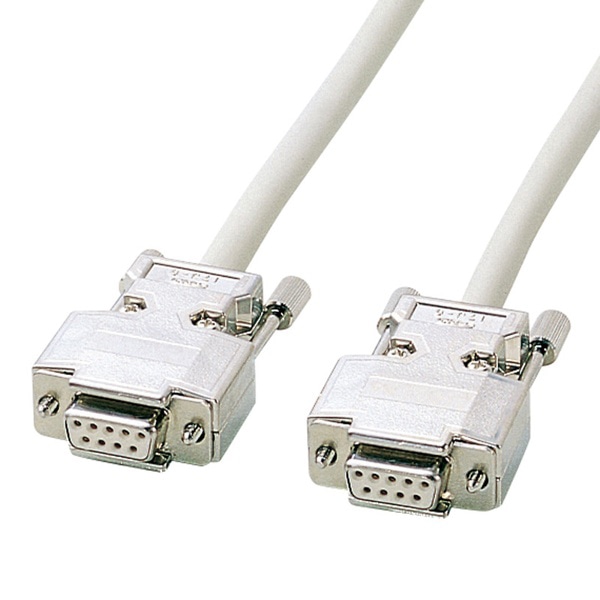 サンワサプライ RS-232C クロスケーブル 10m KRS-403XF10N 1個（ご注文単位1個）【直送品】