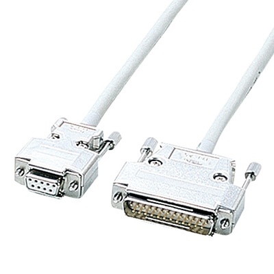 サンワサプライ RS-232C クロスケーブル 5m KRS-423XF5N 1個（ご注文単位1個）【直送品】