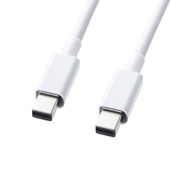 サンワサプライ ミニディスプレイポートケーブル 2m ホワイト KC-DPMM2W 1個（ご注文単位1個）【直送品】
