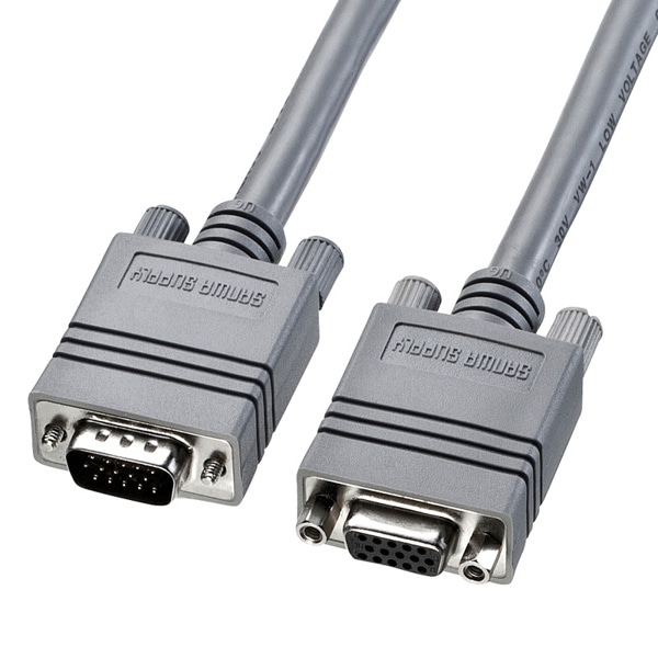 サンワサプライ ディスプレイ延長ケーブル 複合同軸 アナログRGB 2m KB-CHD152FK2 1個（ご注文単位1個）【直送品】