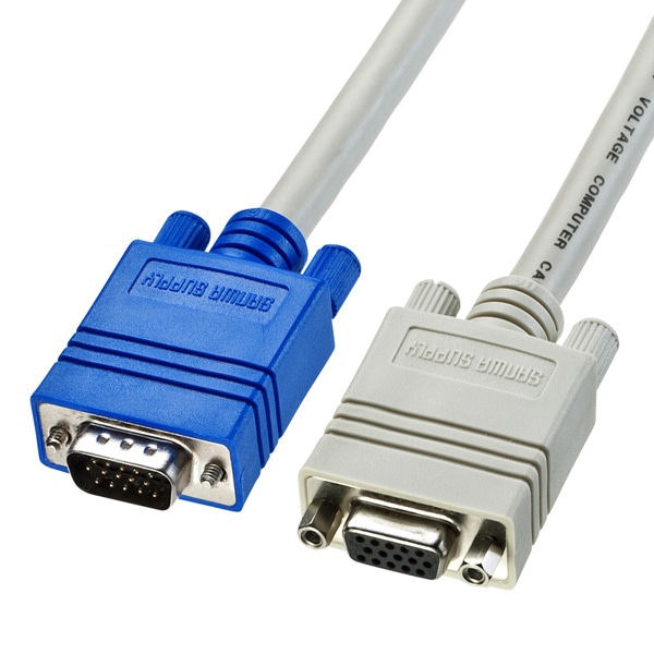 サンワサプライ ディスプレイ延長ケーブル 複合同軸 アナログRGB 1.5m KC-VEN15K 1個（ご注文単位1個）【直送品】