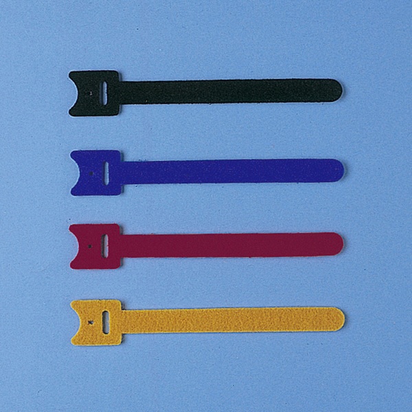 サンワサプライ ケーブルタイ 面ファスナー Sサイズ 4色アソート 4本入 CA-MF1SETN 1個（ご注文単位1個）【直送品】