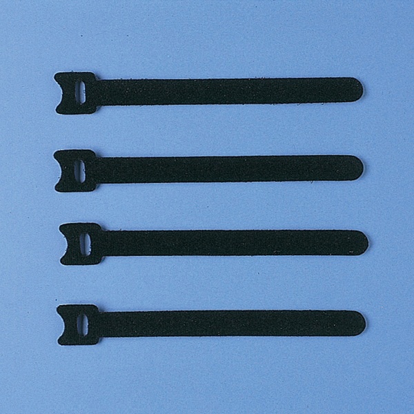 サンワサプライ ケーブルタイ 面ファスナー Mサイズ ブラック 4本入 CA-MF2KN 1個（ご注文単位1個）【直送品】