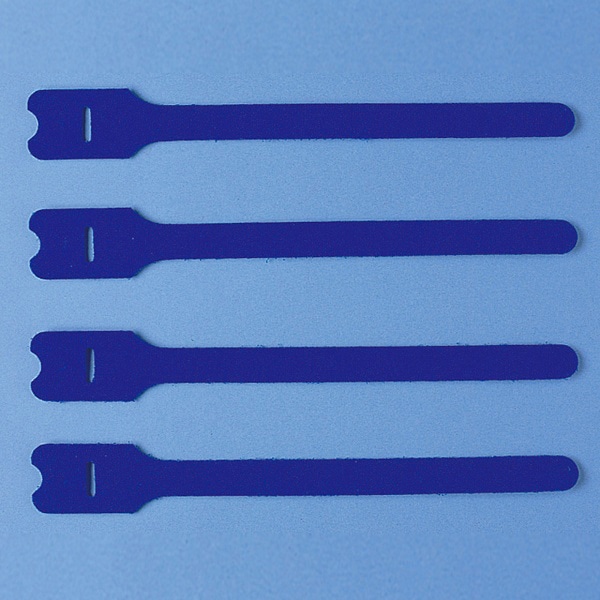 サンワサプライ ケーブルタイ 面ファスナー Lサイズ ブルー 4本入 CA-MF3BN 1個（ご注文単位1個）【直送品】