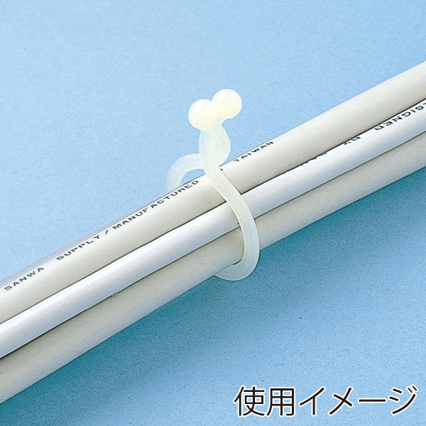 サンワサプライ ケーブルタイ ツイスト 24mm 25個入 CA-TW24N 1個（ご注文単位1個）【直送品】