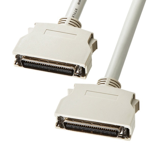 サンワサプライ SCSIケーブル Cハーフ50／Cハーフ50 1m KB-SHH1K 1個（ご注文単位1個）【直送品】