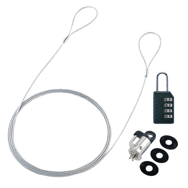 サンワサプライ パソコンセキュリティ ワイヤーロック ダイヤル錠タイプ SL-60 1個（ご注文単位1個）【直送品】