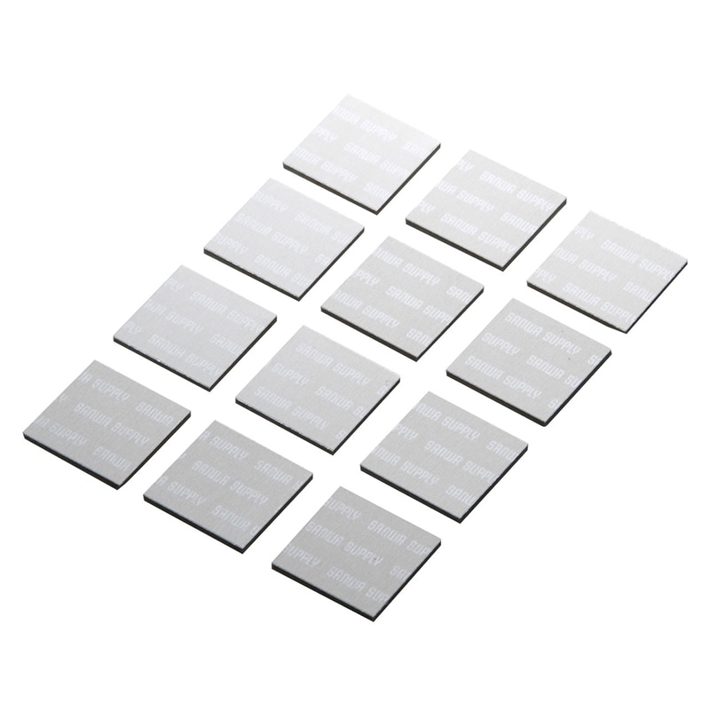 サンワサプライ ノートパソコン冷却パット シルバー 12枚入 TK-CLNP12SV 1個(ご注文単位1個)【直送品】