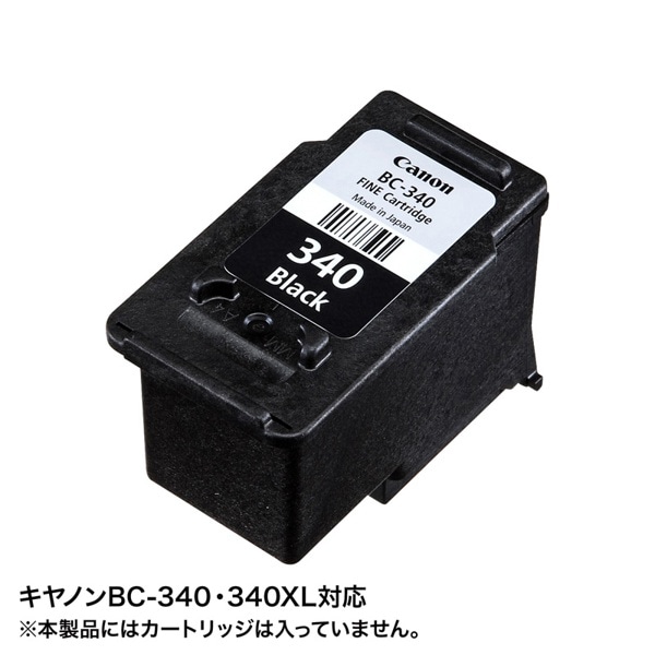 サンワサプライ 詰め替えインク キャノン 工具付き 顔料ブラック BC-340用 INK-C340B60S 1個（ご注文単位1個）【直送品】