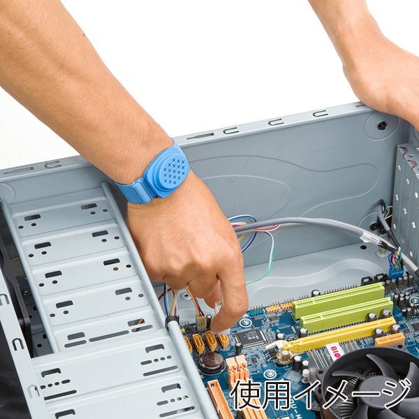 サンワサプライ 静電気防止リストバンド コードレスタイプ TK-SE11 1個（ご注文単位1個）【直送品】