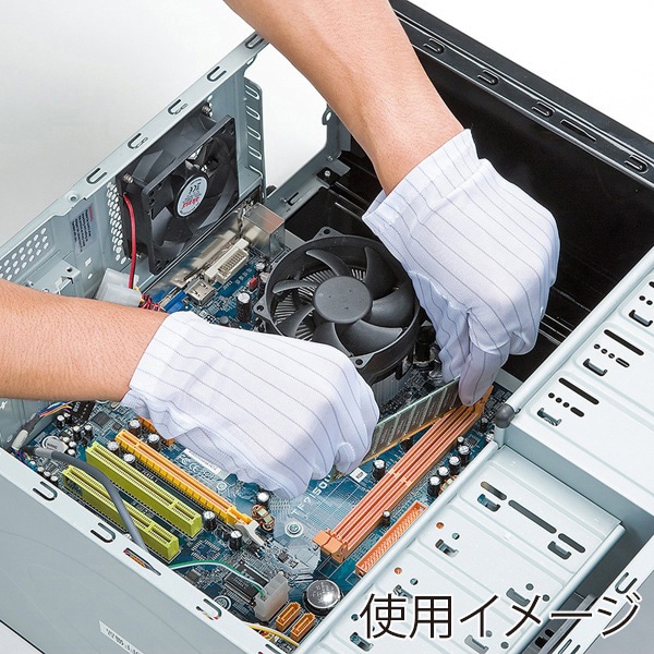 サンワサプライ 静電気防止手袋 Lサイズ TK-SE13L 1個（ご注文単位1個）【直送品】