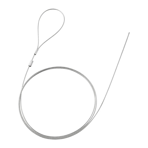 サンワサプライ eセキュリティ 長さ1.0m 直径1.5mm 片側かしめなし SLE-13W 1個（ご注文単位1個）【直送品】