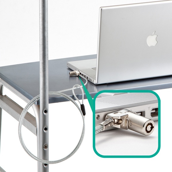 サンワサプライ eセキュリティ 超小型シリンダセキュリティ 鍵No.ランダム SLE-25S 1個（ご注文単位1個）【直送品】