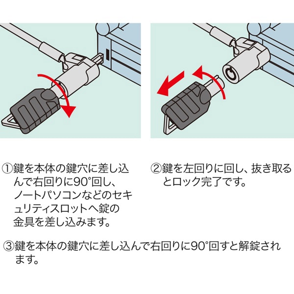サンワサプライ eセキュリティ 超小型シリンダセキュリティ 鍵No.ランダム SLE-25S 1個（ご注文単位1個）【直送品】