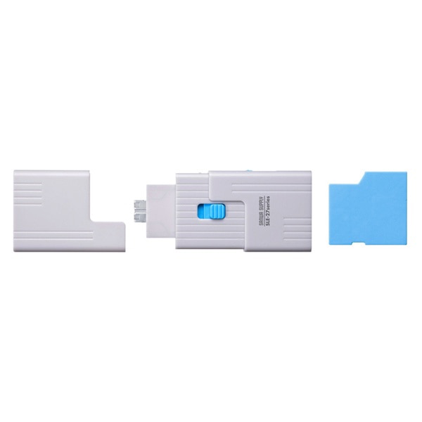 サンワサプライ SDカードスロット取付けセキュリティ SLE-27-BL 1個（ご注文単位1個）【直送品】