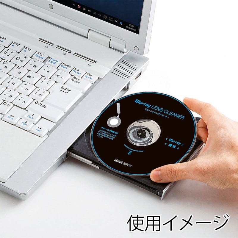 サンワサプライ ブルーレイレンズクリーナー 湿式 CD-BDW 1個（ご注文単位1個）【直送品】