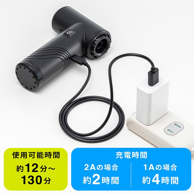 サンワサプライ 電動エアダスター コンパクトタイプ CD-ADE5BK 1個(ご注文単位1個)【直送品】