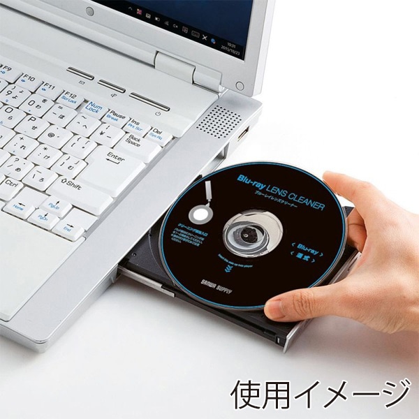 サンワサプライ ブルーレイレンズクリーナー 湿式 CD-BDWN 1個（ご注文単位1個）【直送品】