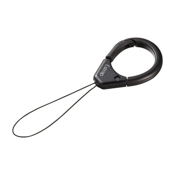 サンワサプライ フィンガーストラップ ブラック DG-ST37BK 1個（ご注文単位1個）【直送品】