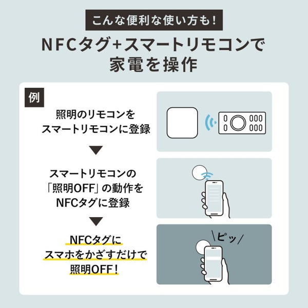 サンワサプライ NFCタグ ホワイト 10枚入 MM-NFCT 1個（ご注文単位1個）【直送品】