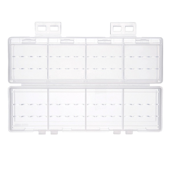 サンワサプライ 電池ケース 単4形用 大容量タイプ クリア DG-BT8C 1個（ご注文単位1個）【直送品】