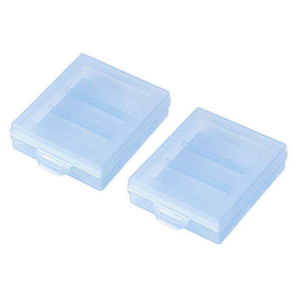 サンワサプライ 電池ケース 単3形用 ブルー 2個セット DG-BT3BLN 1個（ご注文単位1個）【直送品】