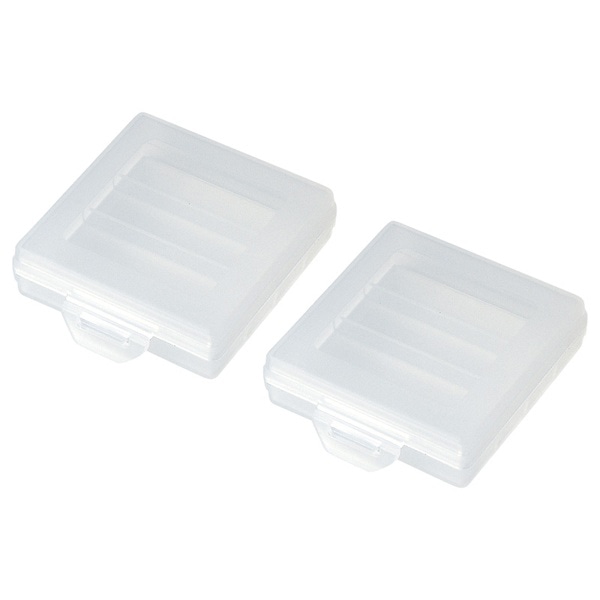 サンワサプライ 電池ケース 単4形用 クリア 2個セット DG-BT4CLN 1個（ご注文単位1個）【直送品】