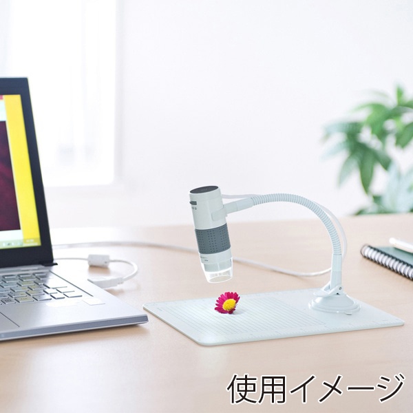 サンワサプライ USB顕微鏡 LPE-07W 1個（ご注文単位1個）【直送品】