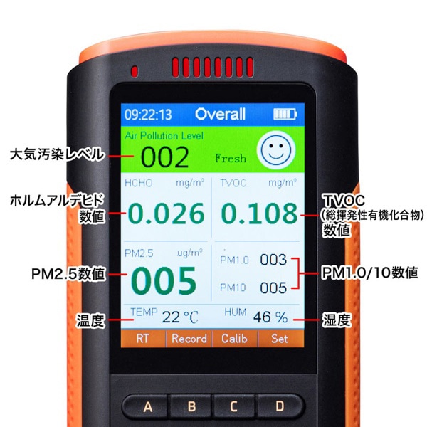 サンワサプライ PM2.5測定器 CHE-PM25 1個（ご注文単位1個）【直送品】