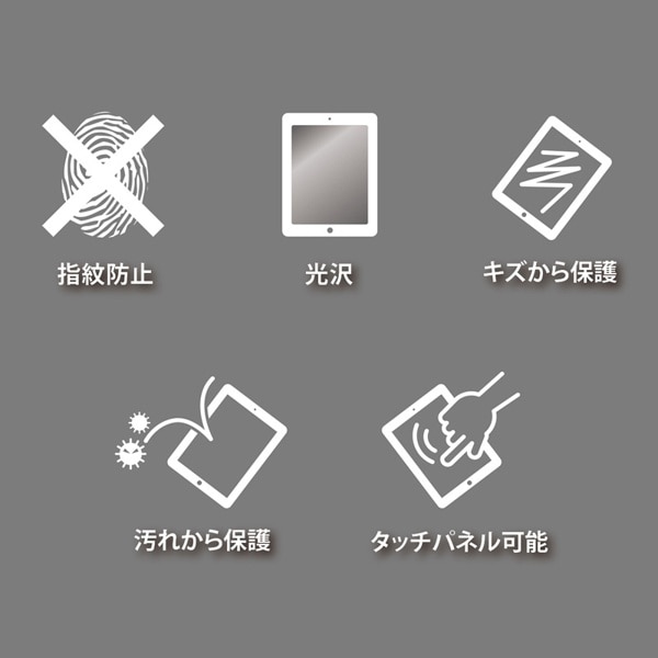 サンワサプライ 液晶保護指紋防止光沢フィルム iPad Air2用 LCD-IPAD6FP 1個（ご注文単位1個）【直送品】