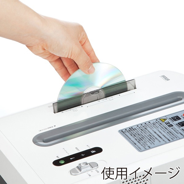 サンワサプライ ペーパー&CDシュレッダー マイクロカット A4×6枚 PSD-AA6212 1個（ご注文単位1個）【直送品】