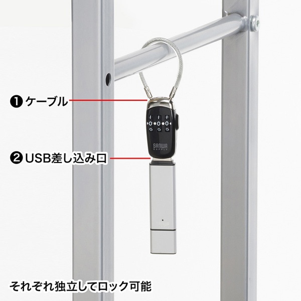 サンワサプライ USBメモリセキュリティ SL-69 1個（ご注文単位1個）【直送品】