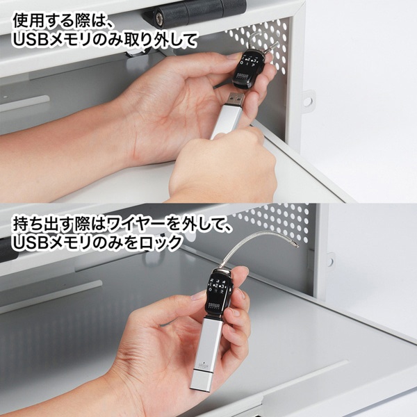サンワサプライ USBメモリセキュリティ SL-69 1個（ご注文単位1個）【直送品】