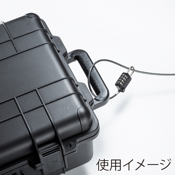 サンワサプライ ワイヤー一体型ダイヤル錠 ブラック SLE-32S 1個（ご注文単位1個）【直送品】