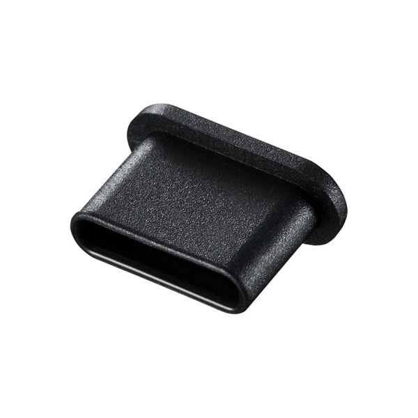 サンワサプライ USB Type-C コネクタキャップ ブラック 5個入 TK-CAP6BK 1個(ご注文単位1個)【直送品】