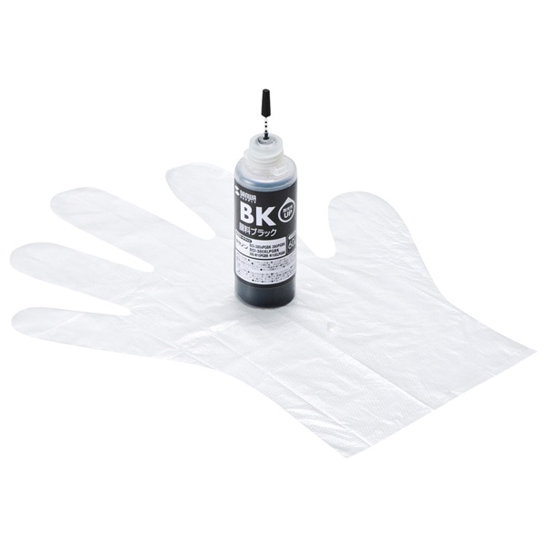 サンワサプライ 詰め替えインク キャノン 顔料ブラック BCI-380／XKI-N10PG用 INK-C380B60 1個（ご注文単位1個）【直送品】