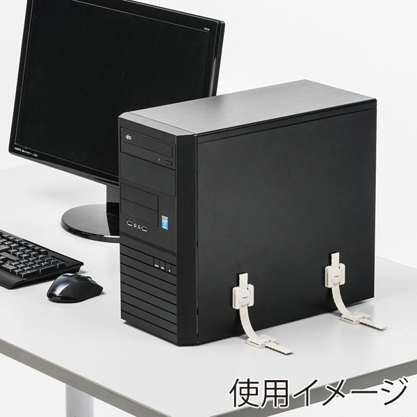 サンワサプライ 耐震ストッパーロング 4本入 QL-60N 1個（ご注文単位1個）【直送品】