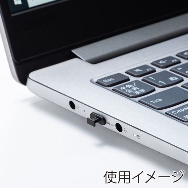 サンワサプライ USB Type-C コネクタキャップ メス用 ツマミ付き ブラック 5個入 TK-CAP8BK 1個（ご注文単位1個）【直送品】