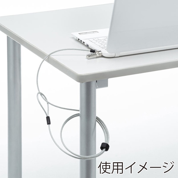 サンワサプライ セキュリティワイヤー・ダイヤル錠 標準スロット対応 SLE-39S 1個（ご注文単位1個）【直送品】